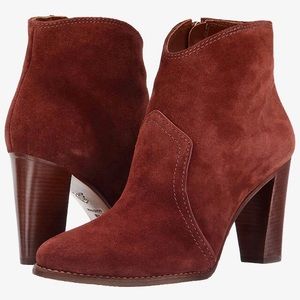 Vince Camuto Orlantha Booties Rust Color Size 7.5